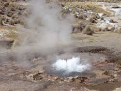 Geysers near Sajama