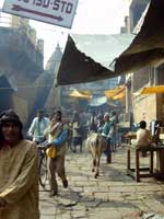 Typical street in Varanasi