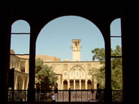 Merchant house with windtower in Kashan