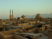 Sunset over Yazd